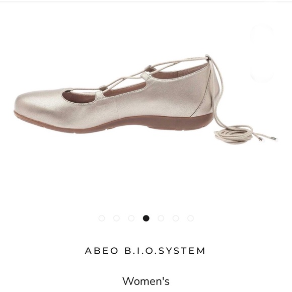 ABEO Tori Ballet Neutral Taupe Metallic New No Tag Only Tried On - Picture 3 of 13